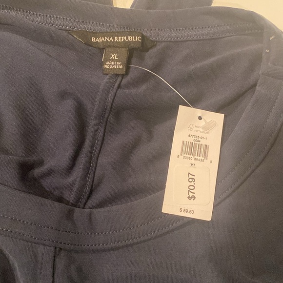 Blue XL Banana Republic dress - NWT - left belt loop not attached on - Picture 3 of 5